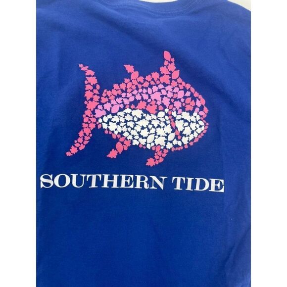 Southern Tide Front Pocket Back Logo Cotton T-Shirt XXS - Picture 1 of 5